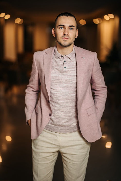 Сако от лен и памук Felino