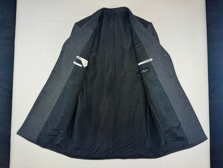 Палто от вълна / полиестер тъмно сиво