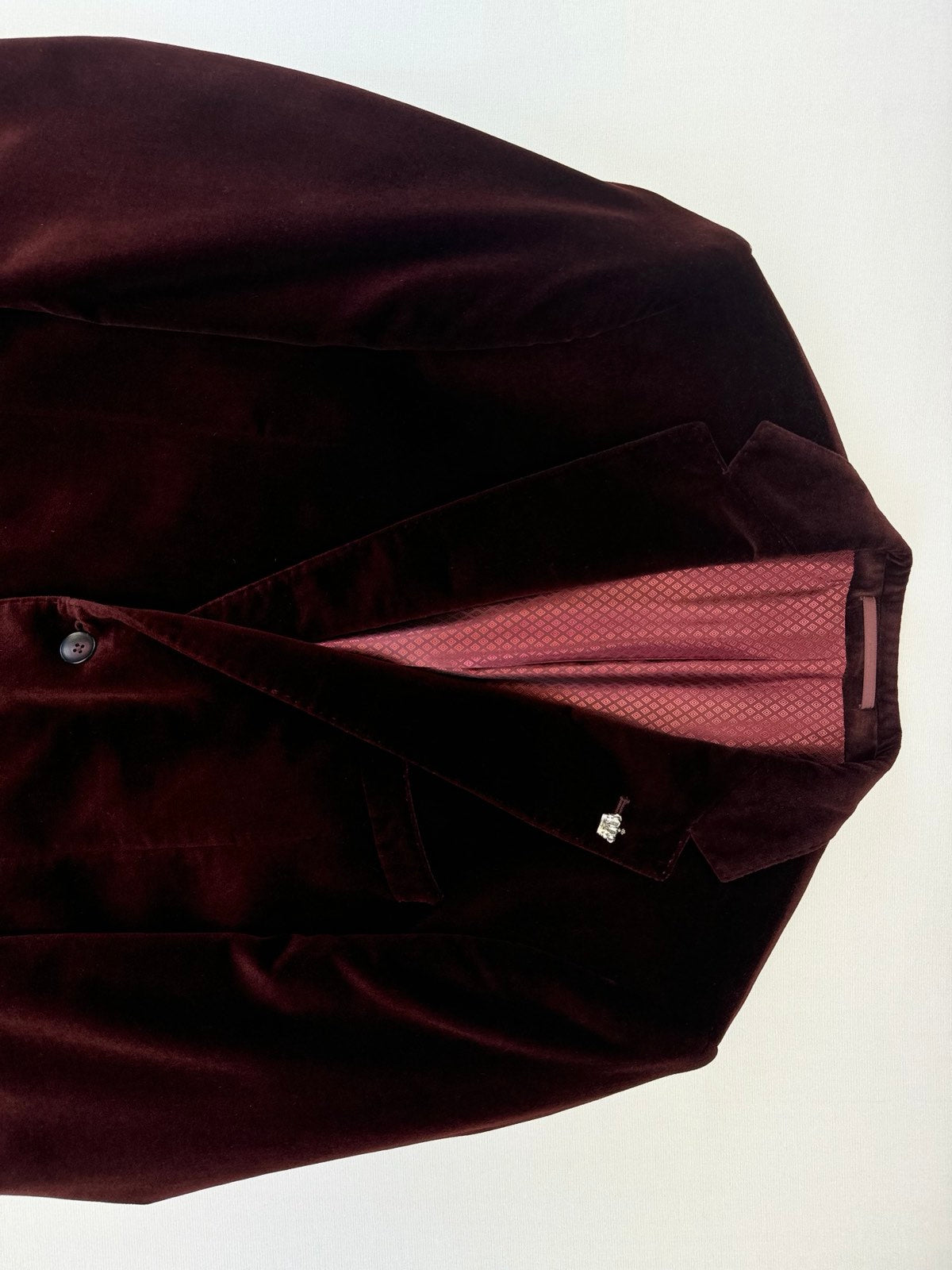 Сако от кадифе бордо