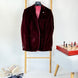 Сако от кадифе бордо