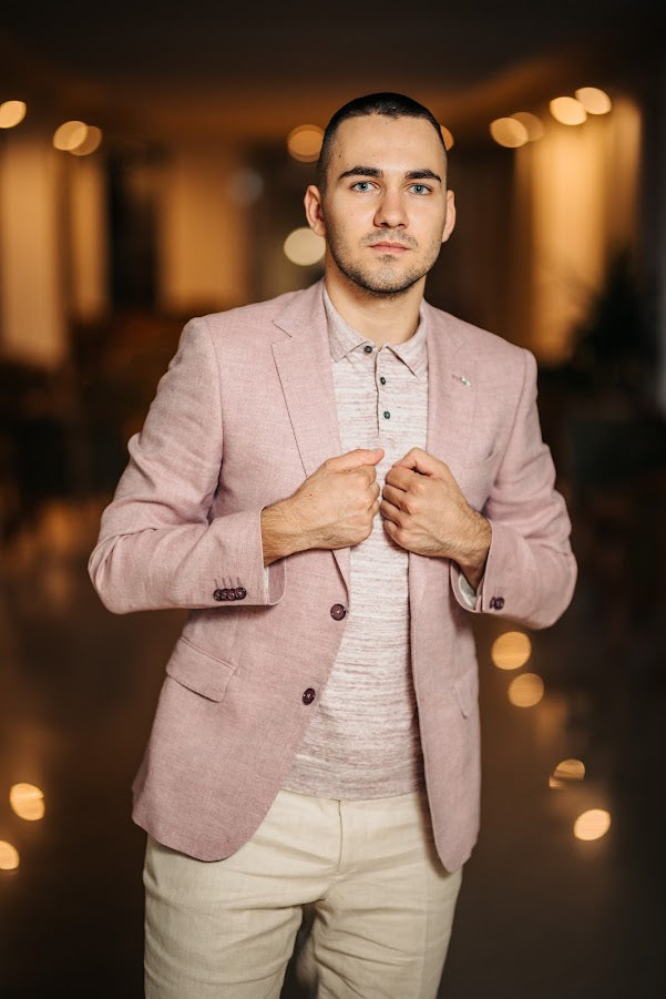 Сако от лен и памук Felino